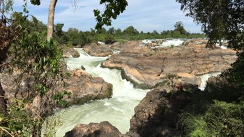 Mekongfälle in der Region Champasak Laos