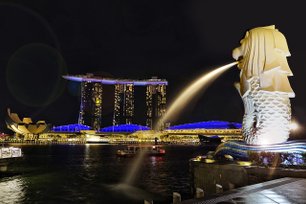 Merlion - Wahrzeichen von Singapur