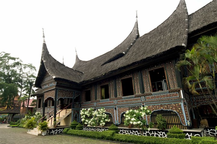 Sumatra Minangkabau traditionelles Haus