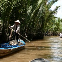 Sampan Tour im Mekongdelta