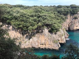 Ausblick bei El Pindal Nordspanien Asturien