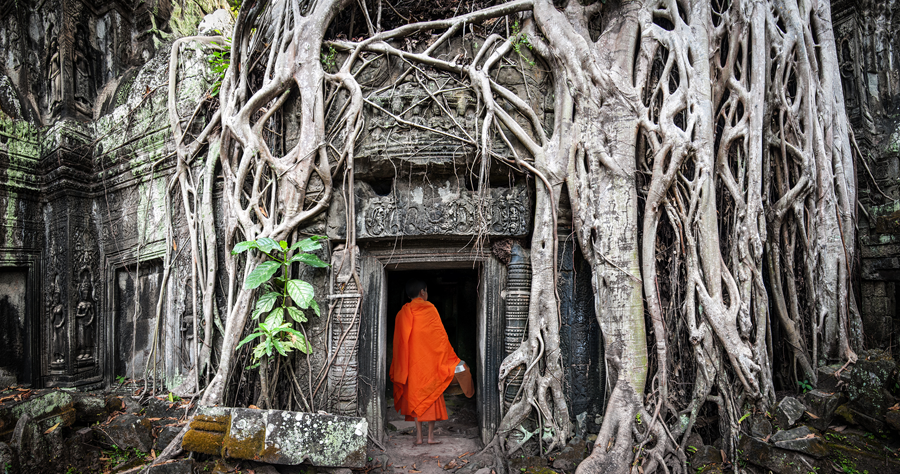 Moench Angkor Wat Kambodscha