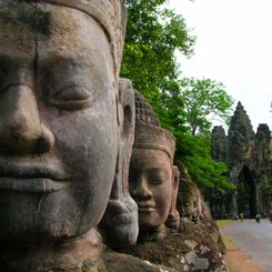 Angkor Thom bei Siem Reap in Kambodscha in Indochina Asien