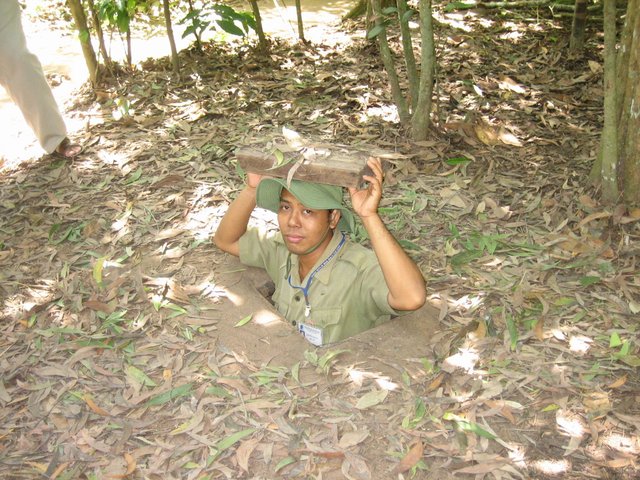 Cu Chi Tunnel Vietnam nahe Ho Chi Minh City beeindruckendes Tunnelsystem 