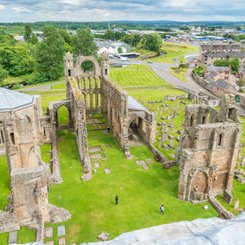 historische Ruine der Kathedrale in Elgin, Moray, Nordosten von Schottland