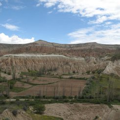 Landschaft in Kappadokien Zentralanatolien