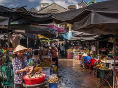 Ausflug Markt Tan Chau Mekongdelta - Flusskreuzfahrt Heritage Line