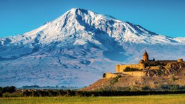 Blick auf den Ararat Region nördlich des Vansee