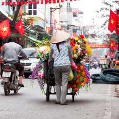 Hanoi Vietnam Markt