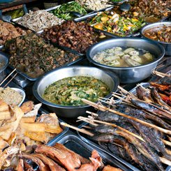 Markt Phnom Penh Kambodscha Indochina