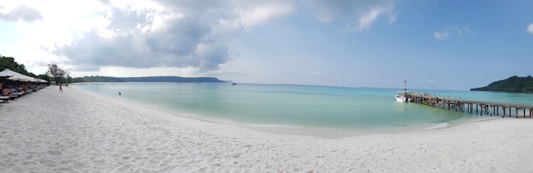 Strand auf der Insel Koh Rong im Süden Kambodschas