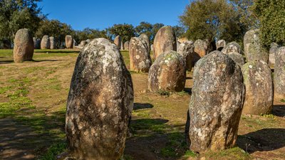 Portugal Almendres prähistorische Megalithen